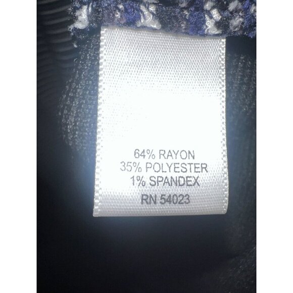 Banana Republic Women's Striped Navy‎ & White Sleeveless A-Line Dress Size 12 - Picture 8 of 10